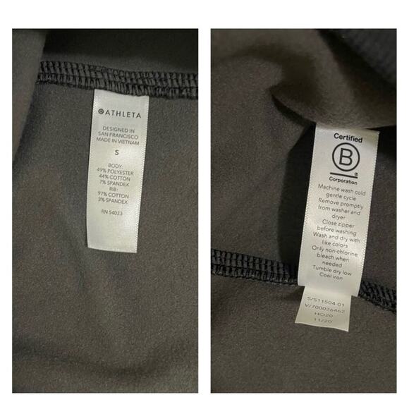 Athleta‎ Triump Activewear Printed Camo Full Zip Up Hoodie Sweatshirt Size Small - Picture 12 of 16